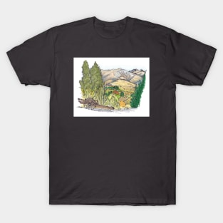 Arrowtown Autumn Memorial View T-Shirt